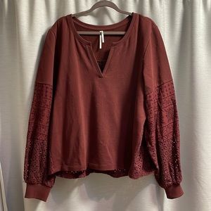 Anthropologie eyelet sweater.